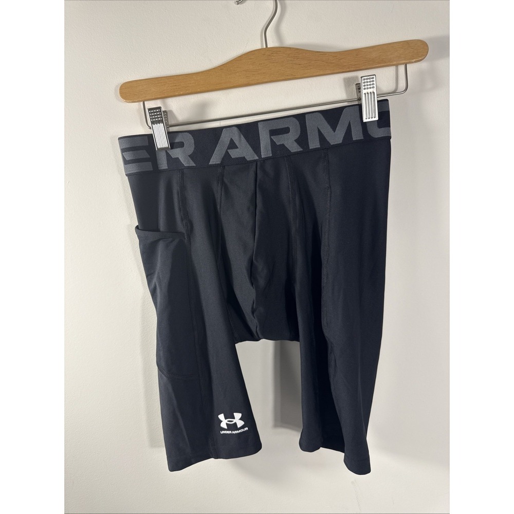 Under‎ Armour Heatgear Pocket Long Men's Medium Black Shorts - 1361602